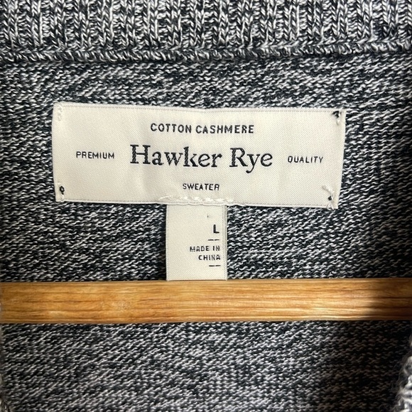 HAWKER Rye Cotton Cashmere Pullover Sweater - H21 - Picture 2 of 5